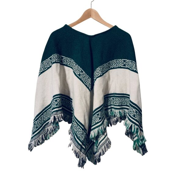 The Rug Barn Celtic Poncho Blanket Coat Pre-owned